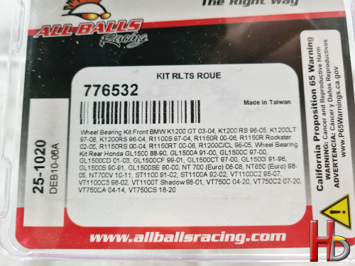 wiellager set achterwiel Goldwing GL1500