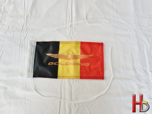 Belgian flag with Goldwing...