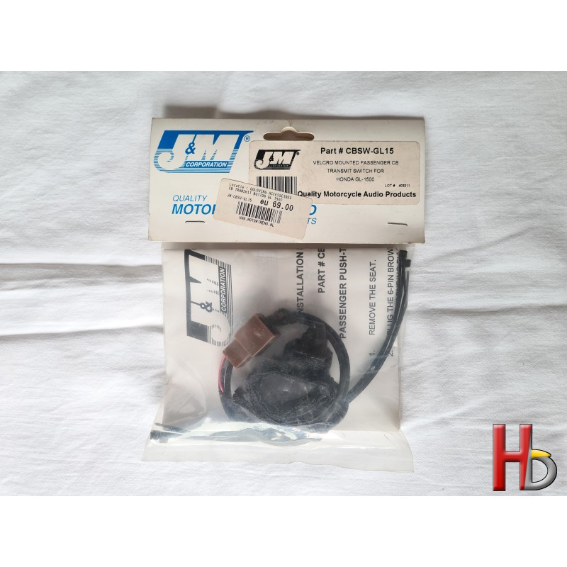 J&M CB zendknop passagier Goldwing GL1500
