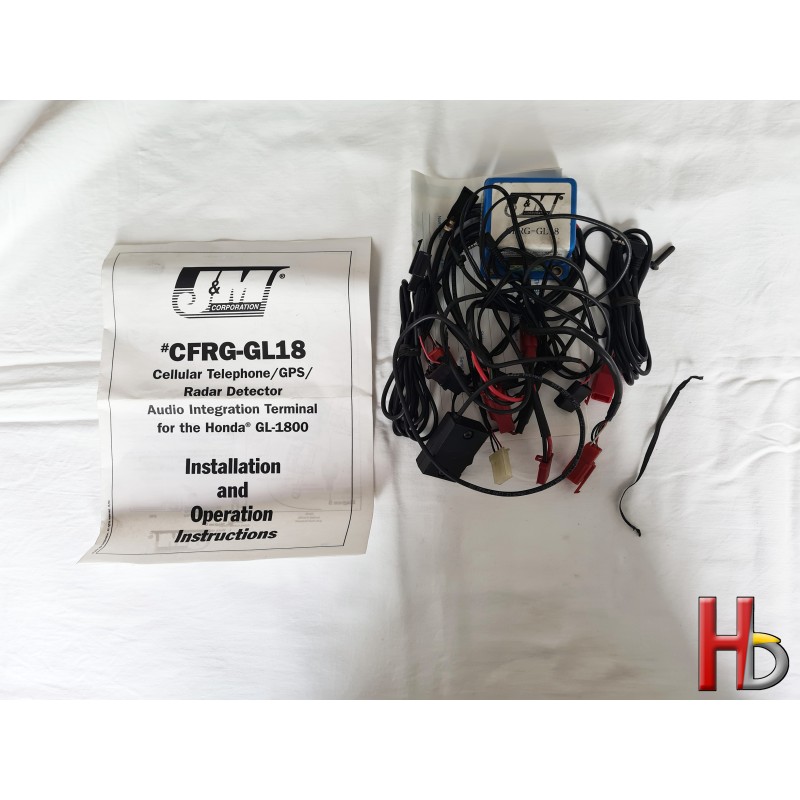 J&M kastje telefoon integreren headset Goldwing GL1800