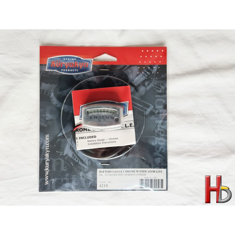 LED battery gauge chrome Goldwing