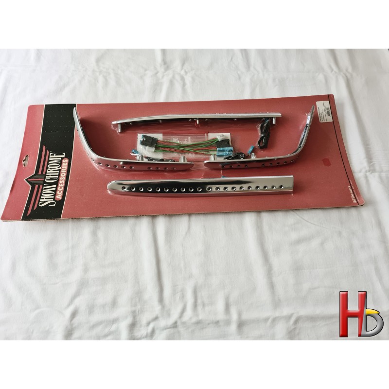 chrome strips zijkoffers met LED's Goldwing GL1800