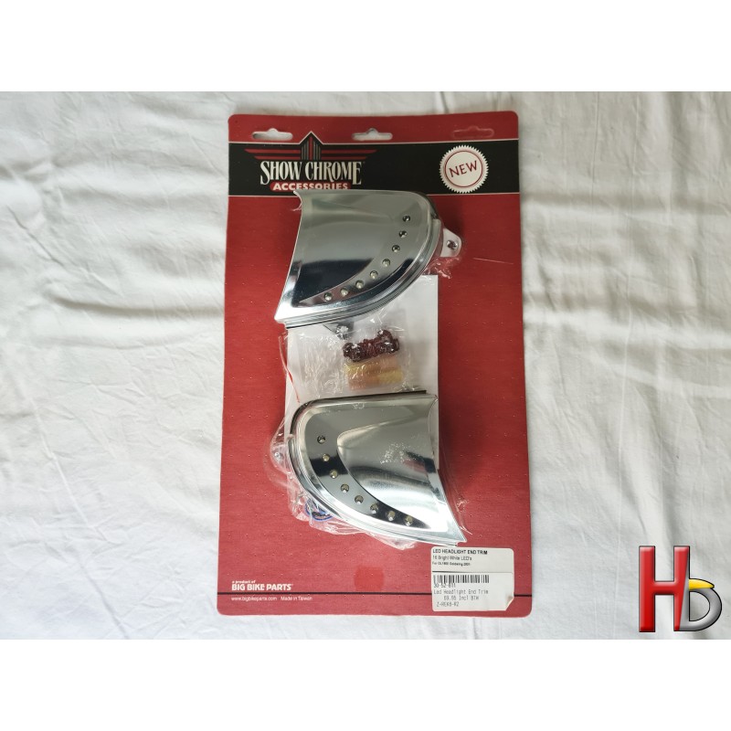 chromen covers naast kopklampen met LED Goldwing GL1800
