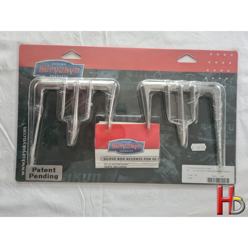 chrome glove box accents Goldwing GL1800