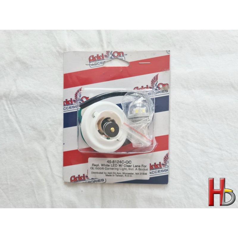 white LED clear lens corneringlight Goldwing GL1500